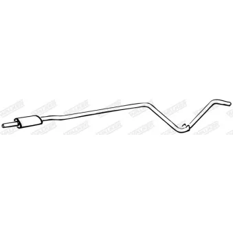 Silencieux avant WALKER 70480