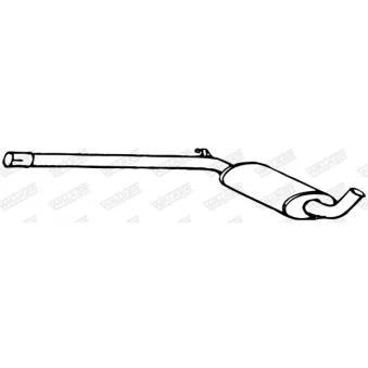 Silencieux central WALKER 70524