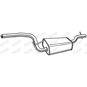 Silencieux central WALKER 71002