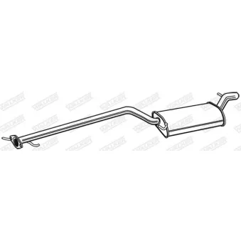 Silencieux central WALKER 71038
