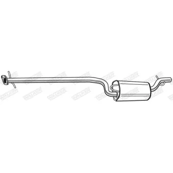 Silencieux central WALKER 71381