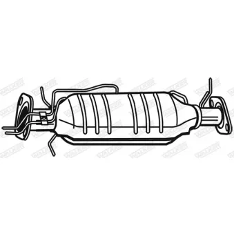 Filtre à particules / à suie, échappement WALKER 73050