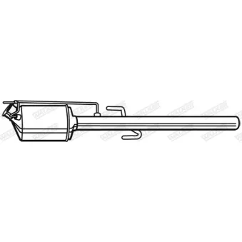 Filtre à particules / à suie, échappement WALKER 73090