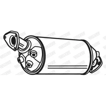 Filtre à particules / à suie, échappement WALKER 73146