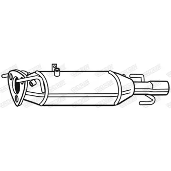 Filtre à particules / à suie, échappement WALKER 73149