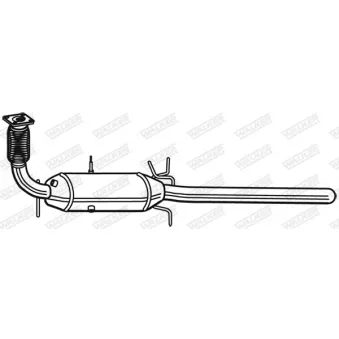Filtre à particules / à suie, échappement WALKER 73184