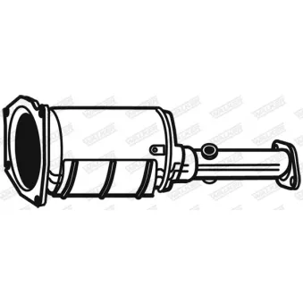 Filtre à particules / à suie, échappement WALKER 73185