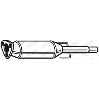 Filtre à particules / à suie, échappement WALKER 73188