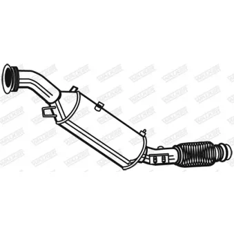 Filtre à particules / à suie, échappement WALKER 73193