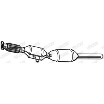 Filtre à particules / à suie, échappement WALKER 73196