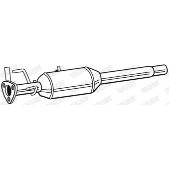 Filtre à particules / à suie, échappement WALKER 73221