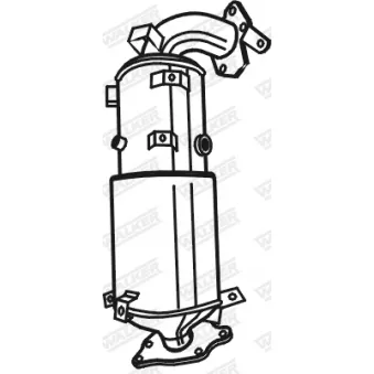 Filtre à particules / à suie, échappement WALKER 73272