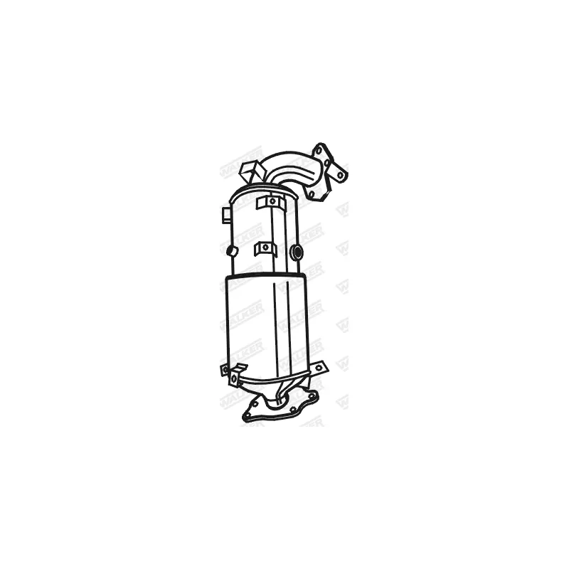 Filtre à particules / à suie, échappement WALKER 73272