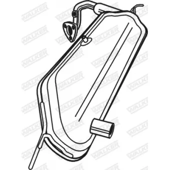 Filtre à particules / à suie, échappement WALKER 73332