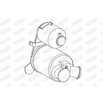 Filtre à particules / à suie, échappement WALKER 73337