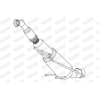 Filtre à particules / à suie, échappement WALKER 73383