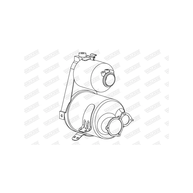 Filtre à particules / à suie, échappement WALKER 73385