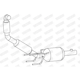 Filtre à particules / à suie, échappement WALKER 73386