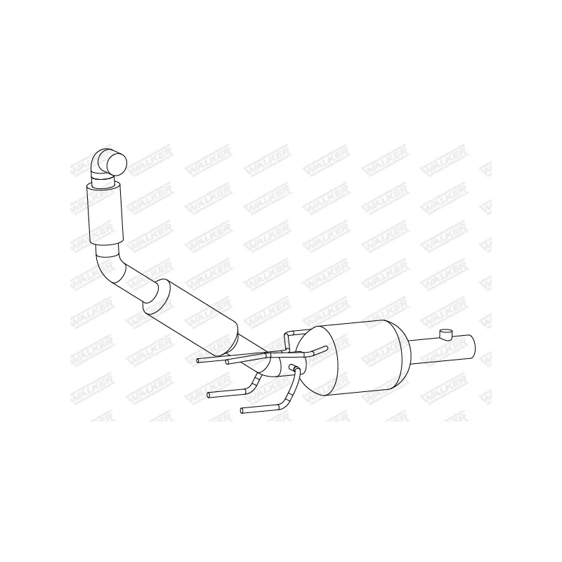 Filtre à particules / à suie, échappement WALKER 73386