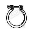 Pièce de serrage, échappement WALKER 80169 - Visuel 1
