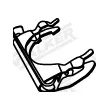 Pièce de serrage, échappement WALKER 80381 - Visuel 1
