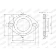 Raccord de tuyau, système d'échappement WALKER 80391 - Visuel 1