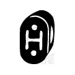Bandes de caoutchouc, échappement WALKER 80416 - Visuel 1