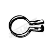 Pièce de serrage, échappement WALKER 80771 - Visuel 1