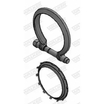 Pièce de serrage, échappement WALKER 80825