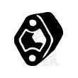 Bandes de caoutchouc, échappement WALKER 81324 - Visuel 1