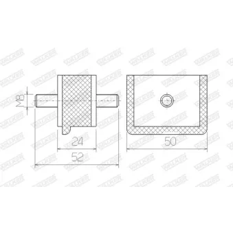 Bandes de caoutchouc, échappement WALKER 81344