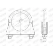 Pièce de serrage, échappement WALKER 82313 - Visuel 1