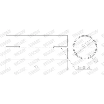 Raccord de tuyau, système d'échappement WALKER 82466