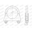 Pièce de serrage, échappement WALKER 84285 - Visuel 1