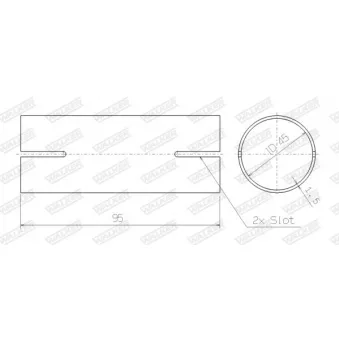 Raccord de tuyau, système d'échappement WALKER 86132
