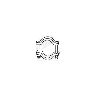 Pièce de serrage, échappement WALKER 86191