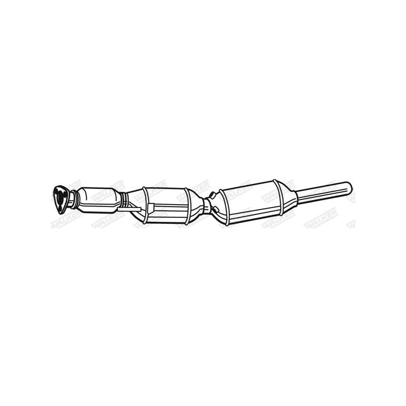 Filtre à particules / à suie, échappement WALKER 93163