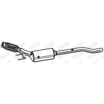 Filtre à particules / à suie, échappement WALKER 93175