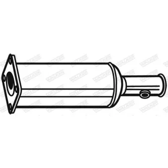 Filtre à particules / à suie, échappement WALKER 93179