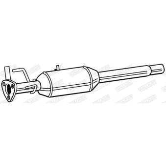 Filtre à particules / à suie, échappement WALKER 93221