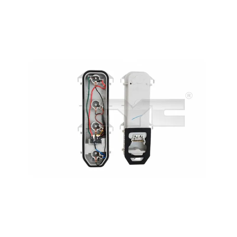 Support de lampe, feu arrière TYC 11-0231-WP-2