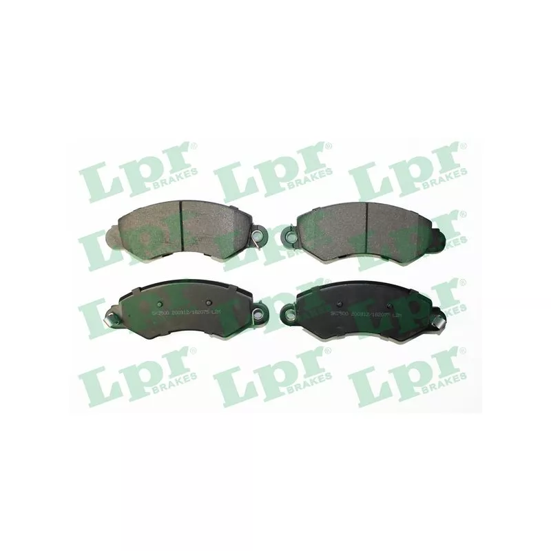 Jeu de 4 plaquettes de frein avant LPR 05P2075