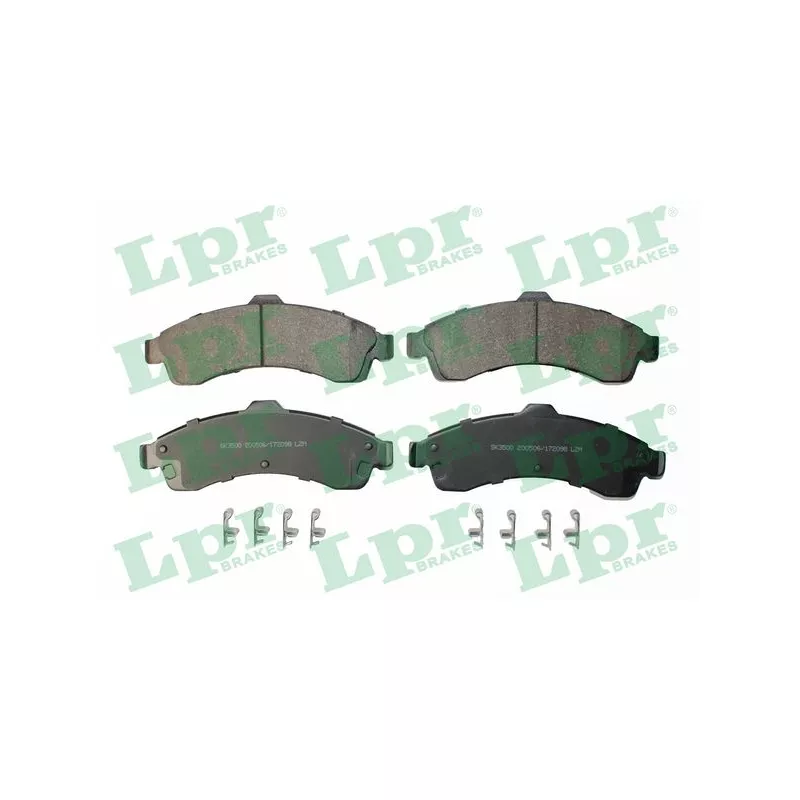 Jeu de 4 plaquettes de frein avant LPR 05P2098