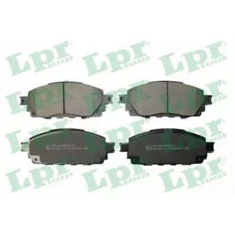 Jeu de 4 plaquettes de frein avant LPR 05P2143