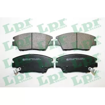 Jeu de 4 plaquettes de frein avant LPR 05P2169
