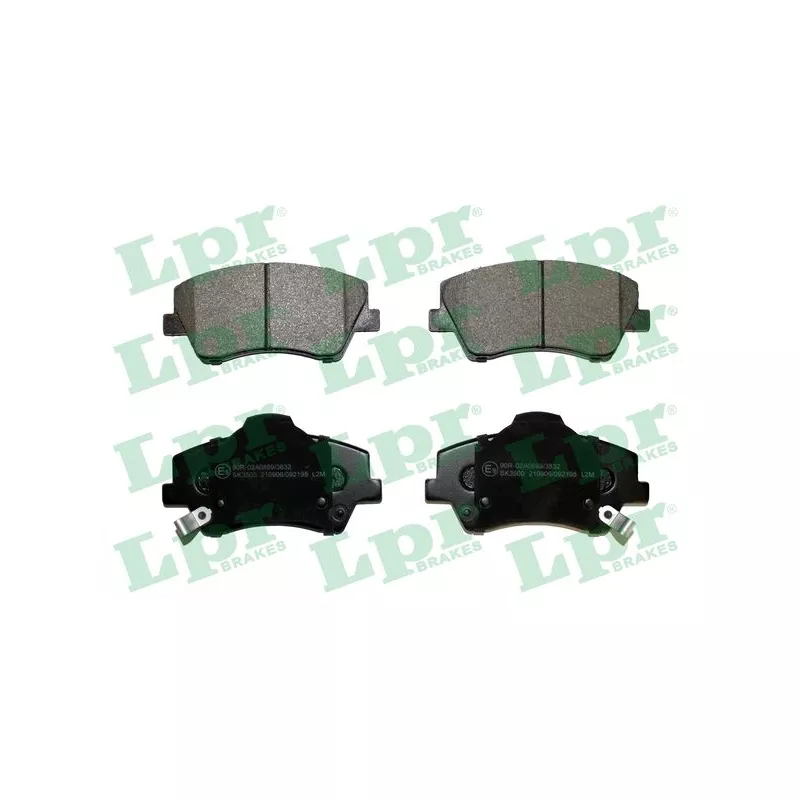Jeu de 4 plaquettes de frein avant LPR 05P2195