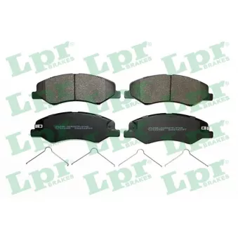 Jeu de 4 plaquettes de frein avant LPR 05P2197