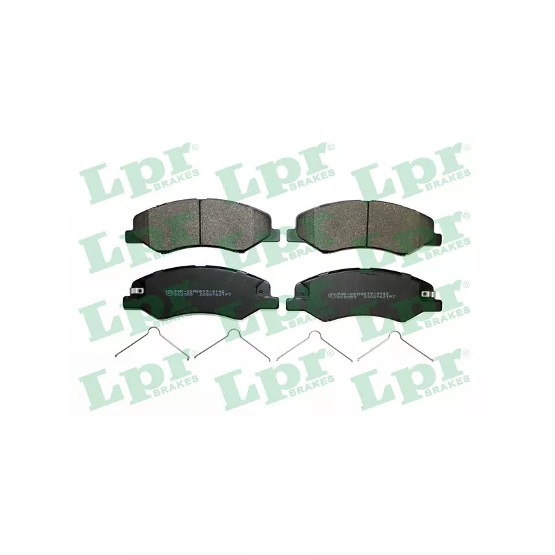 Jeu de 4 plaquettes de frein avant LPR 05P2197