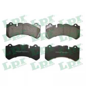 Jeu de 4 plaquettes de frein avant LPR 05P2198