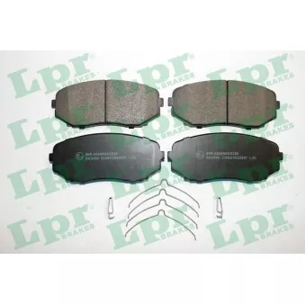 Jeu de 4 plaquettes de frein avant LPR 05P2207
